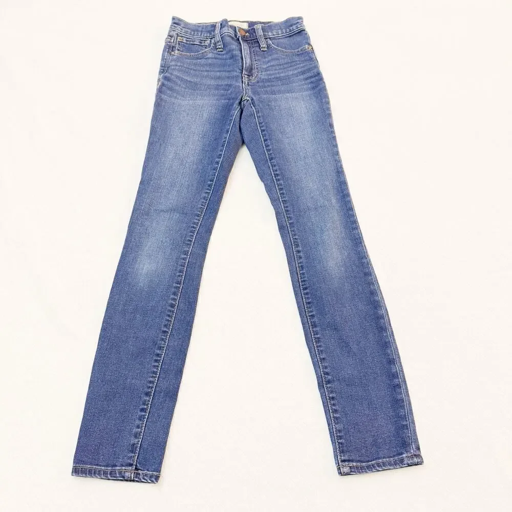 Madewell Roadtripper Dark Wash Denim Jeans Zip Fly Skinny Style Size 23